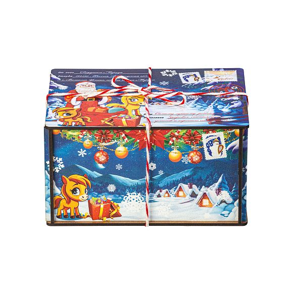 Сладкий новогодний подарок Посылка от сказочной лошадки (Полезный состав)