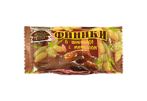 Конфеты Финик в шоколаде с миндалем