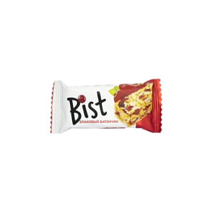 	Злаковый батончик Bist арахис-изюм-клюква