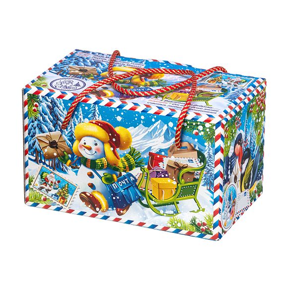 Сладкий новогодний подарок  Почтальон Снежкин